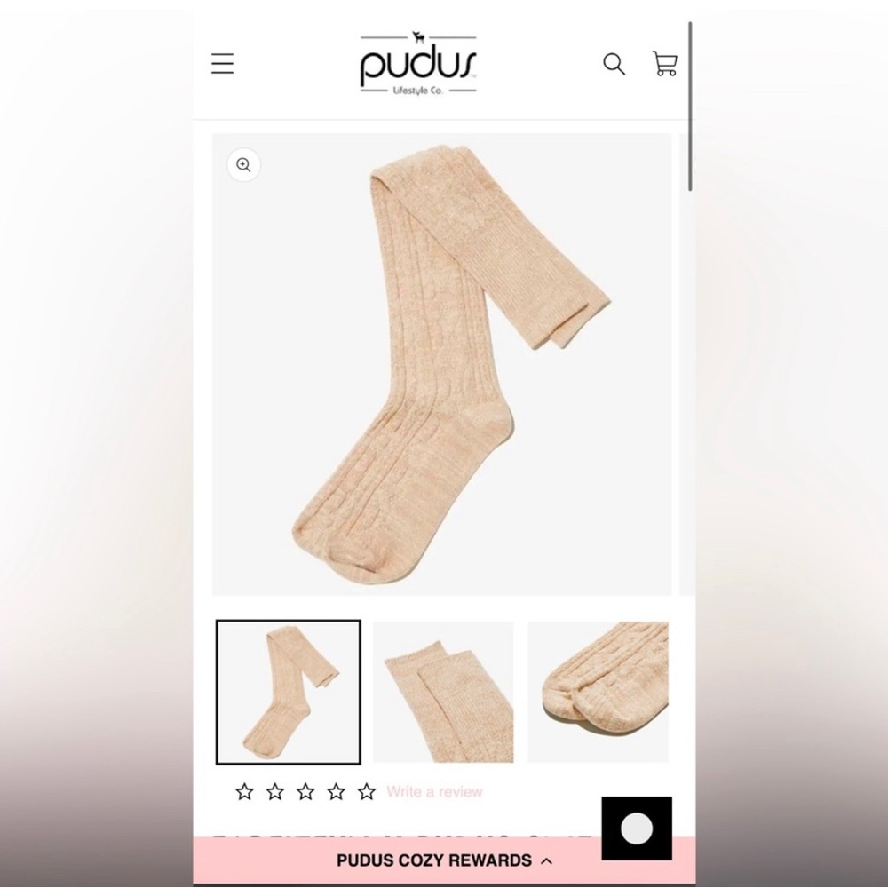 Puduss sweater socks- new in packaging